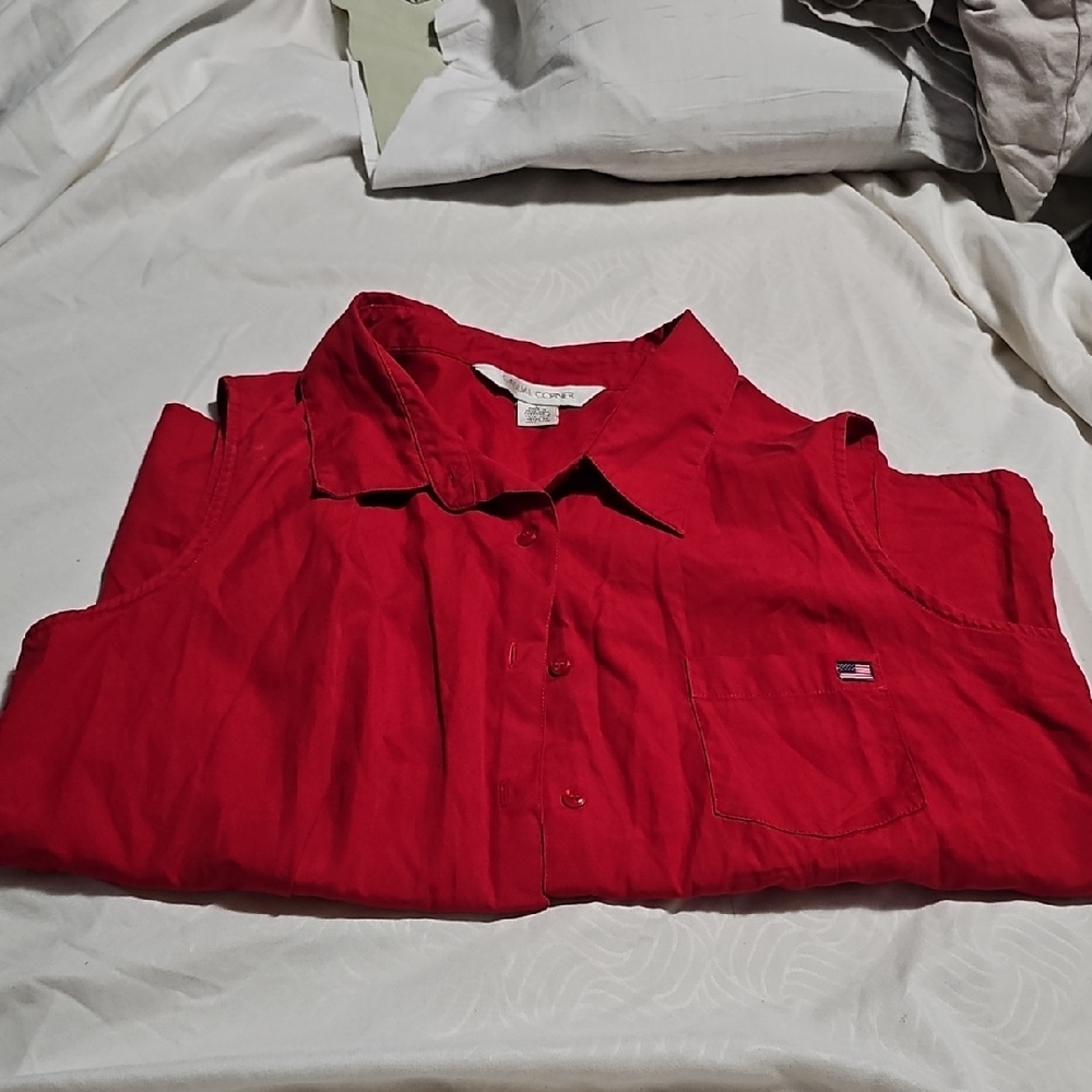 Casual Corner Red Blouse